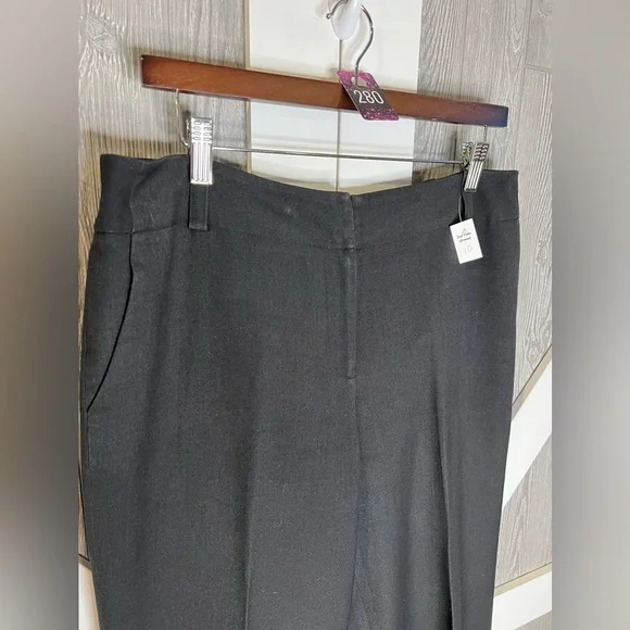 280. Ann Taylor Cuffed Classic Charcoal Grey Trousers Size 10 - Picture 8 of 8